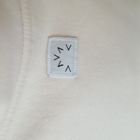 Varley Ivory Funnel Neck Drawstring Sweatshirt Top Sz S - Picture 5 of 7